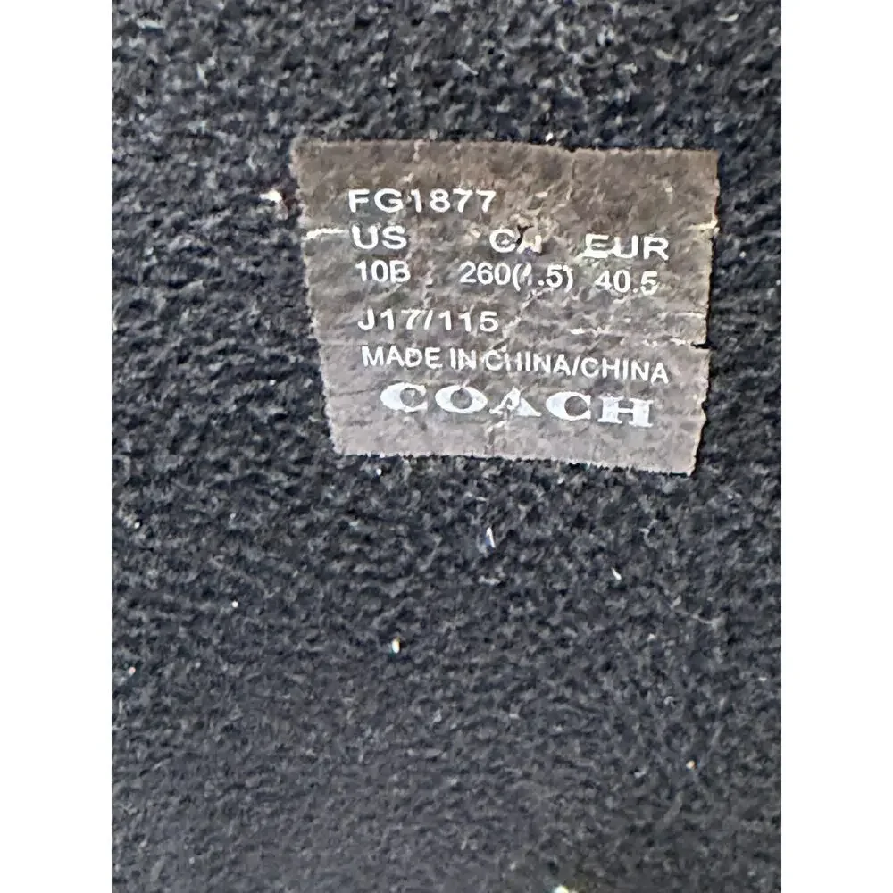 Coach FG1877 Classic Signature Embossed Rain Boot Size 10B